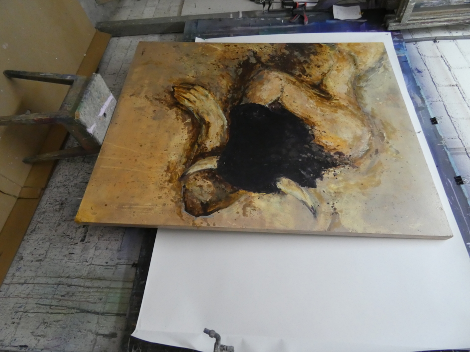 el sueño del minotauro | Pintura de saiz manrique | Compra arte en Flecha.es