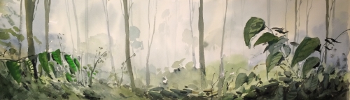 Bosque de Bangladesh |Pintura de Iñigo Lizarraga | Compra arte en Flecha.es