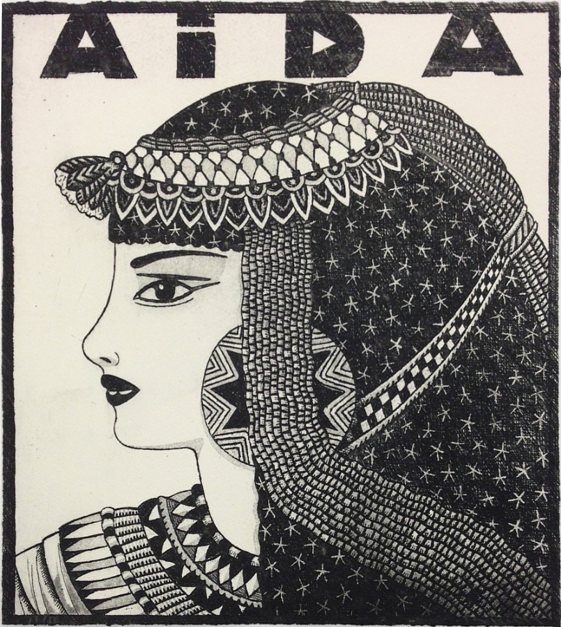 Serie: Diosas de la ópera: Aída b/n |Obra gráfica de Fernando Bellver | Compra arte en Flecha.es