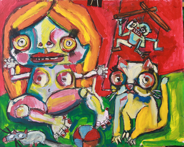 toy dolls |Pintura de Veo blasco | Compra arte en Flecha.es