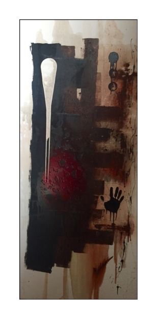 Huella de sangre |Pintura de Alejandro Lopez | Compra arte en Flecha.es