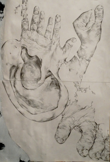 Desintegración |Dibujo de Bea Juan | Compra arte en Flecha.es