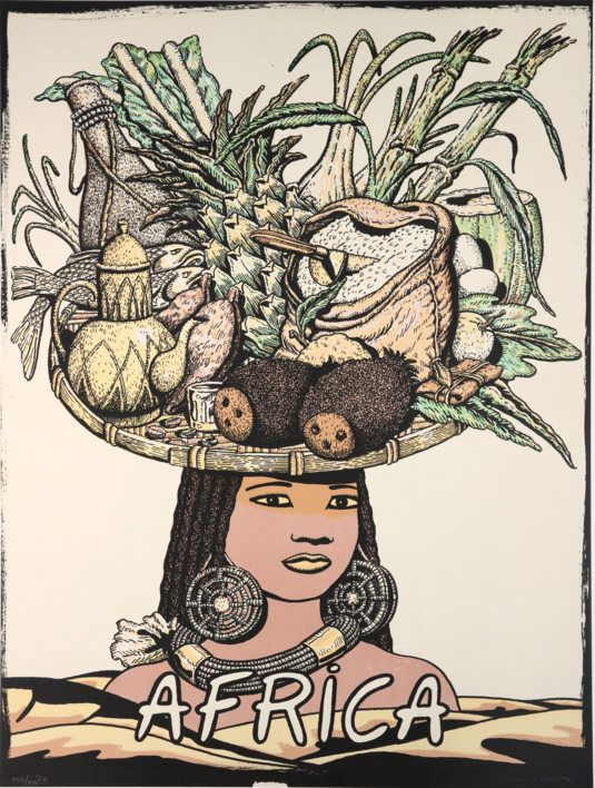 Serie Cinco Continentes: África |Obra gráfica de Fernando Bellver | Compra arte en Flecha.es