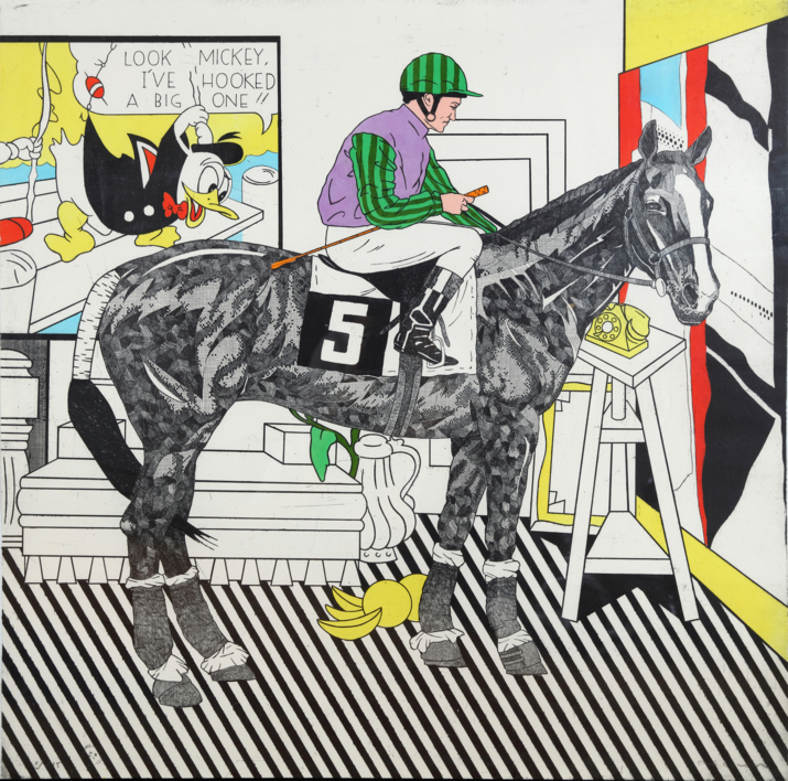 Serie Historia de una Carrera: Lichtenstein |Obra gráfica de Fernando Bellver | Compra arte en Flecha.es