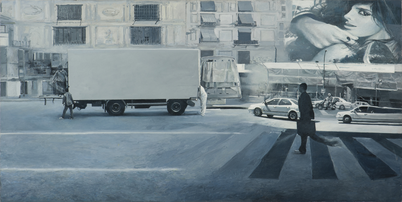 Ficción Urbana I |Pintura de Erick Miraval | Compra arte en Flecha.es
