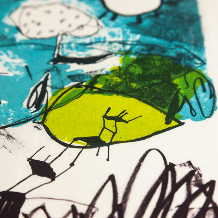 La vida del Jardín. | Obra gráfica de Marta Aguirre | Compra arte en Flecha.es
