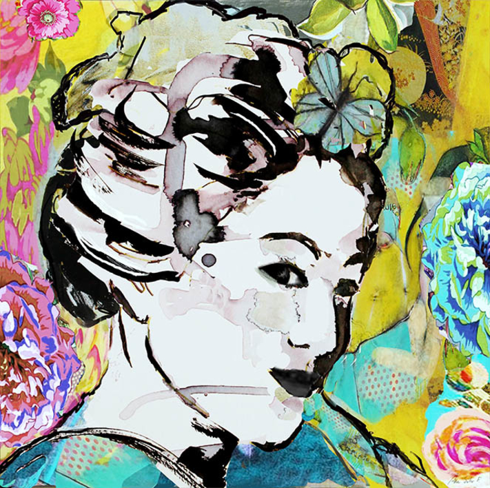 "Era un día lluvioso en Kyoto" |Collage de ANA  SOLER   FERNÁNDEZ | Compra arte en Flecha.es