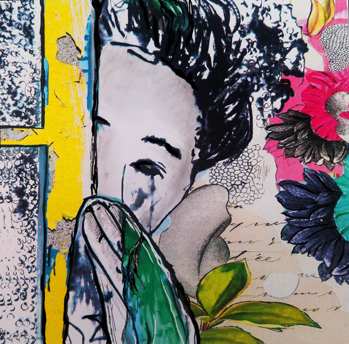 "Inocencia inesperada" |Collage de ANA  SOLER   FERNÁNDEZ | Compra arte en Flecha.es