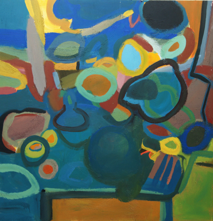 MERIENDA AZUL |Pintura de SINO | Compra arte en Flecha.es