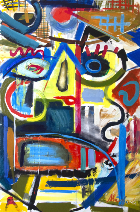 Between Dream And Archetype Woman In The Hat |Pintura de Maciej Cieśla | Compra arte en Flecha.es
