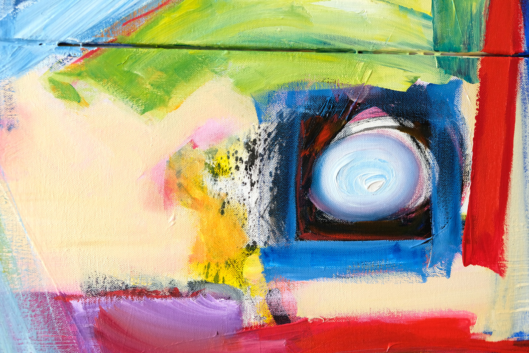 Arquetipo de retrato, abstracción 07 2019 gran formato | Pintura de Maciej Cieśla | Compra arte en Flecha.es