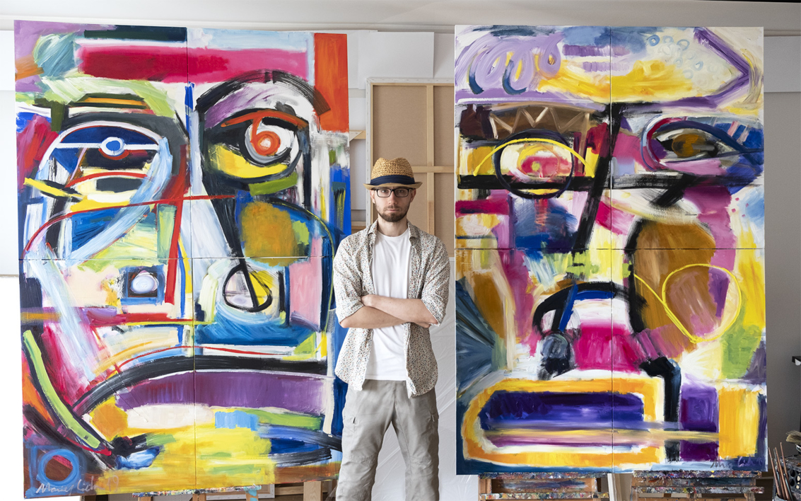 II Arquetipo de retrato, abstracción 07 2019 gran formato | Pintura de Maciej Cieśla | Compra arte en Flecha.es