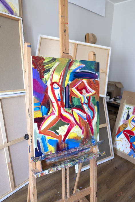 Bailes salvajes. Expresión en especie | Pintura de Maciej Cieśla | Compra arte en Flecha.es