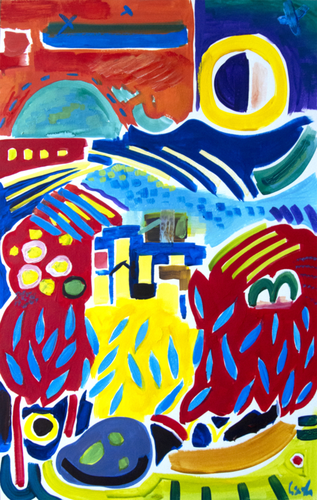 forma y color 07 2019 vides y aceitunas |Pintura de Maciej Cieśla | Compra arte en Flecha.es