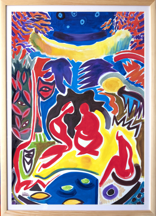 Personas y naturaleza, abstracción |Pintura de Maciej Cieśla | Compra arte en Flecha.es