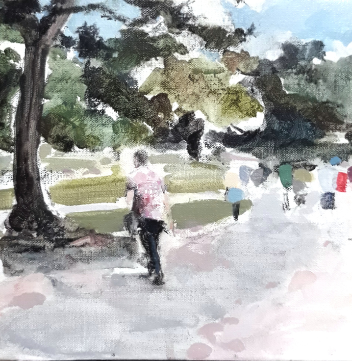 Nara no aki |Pintura de Saracho | Compra arte en Flecha.es