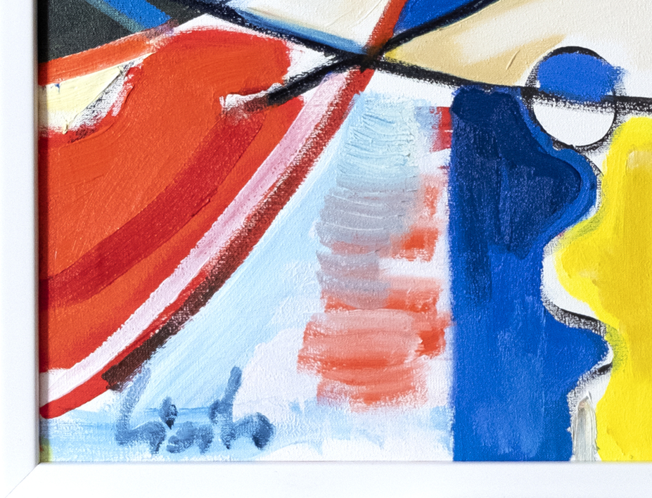 Chica aburrida | Pintura de Maciej Cieśla | Compra arte en Flecha.es