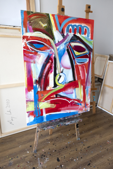 Abstracción, arquetipo de retrato | Pintura de Maciej Cieśla | Compra arte en Flecha.es
