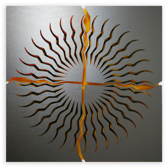 THE SUN |Collage de Geometricarte | Compra arte en Flecha.es