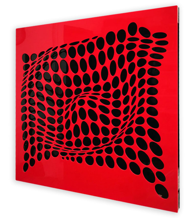 COME INSIDE (Red/Black) | Digital de Geometricarte | Compra arte en Flecha.es
