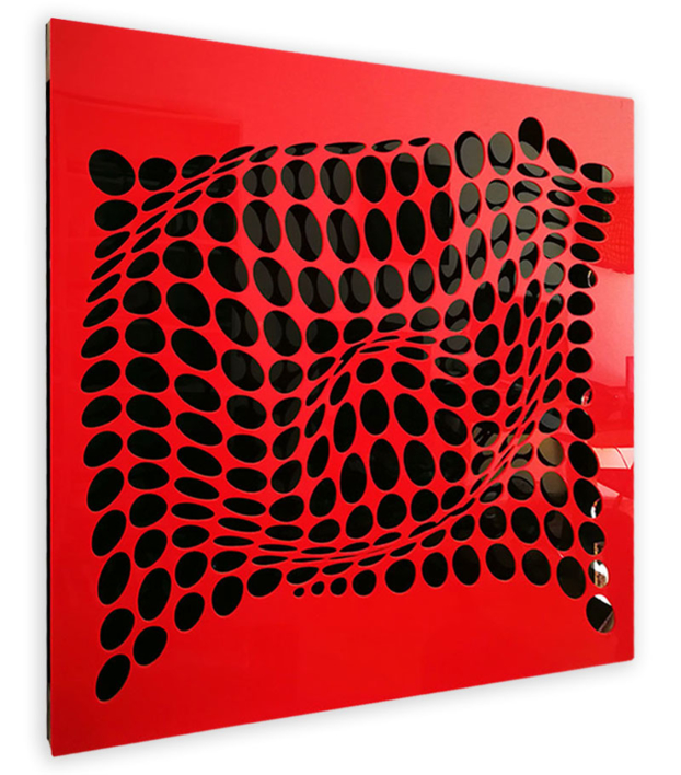 COME INSIDE (Red/Black) | Digital de Geometricarte | Compra arte en Flecha.es