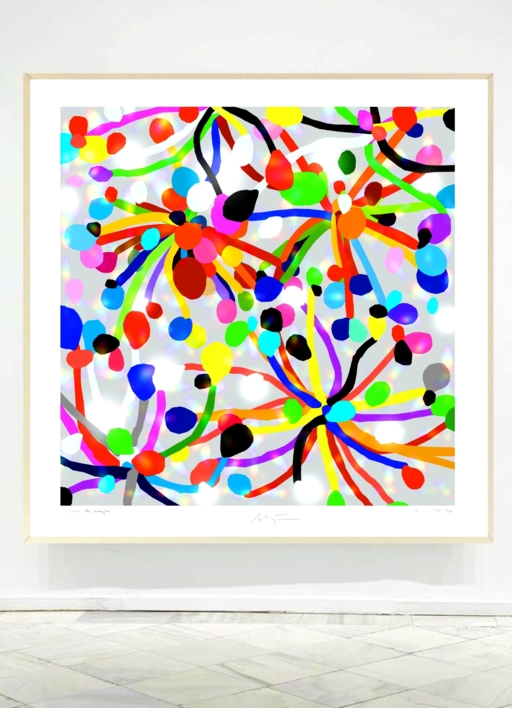 Carnaval (100x100cm) | Dibujo de ALEJOS | Compra arte en Flecha.es