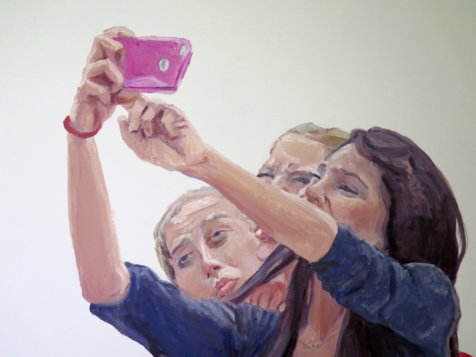 El selfie | Pintura de JESÚS MANUEL MORENO | Compra arte en Flecha.es