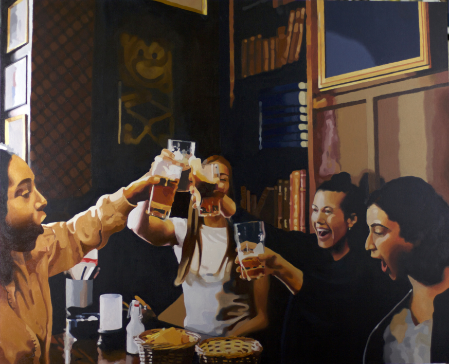 brindis |Pintura de Jose Belloso | Compra arte en Flecha.es
