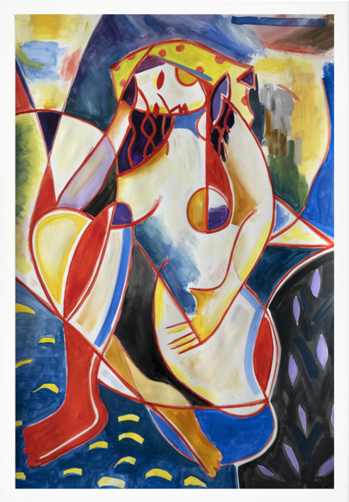 Chica, formas abstractas |Pintura de Maciej Cieśla | Compra arte en Flecha.es