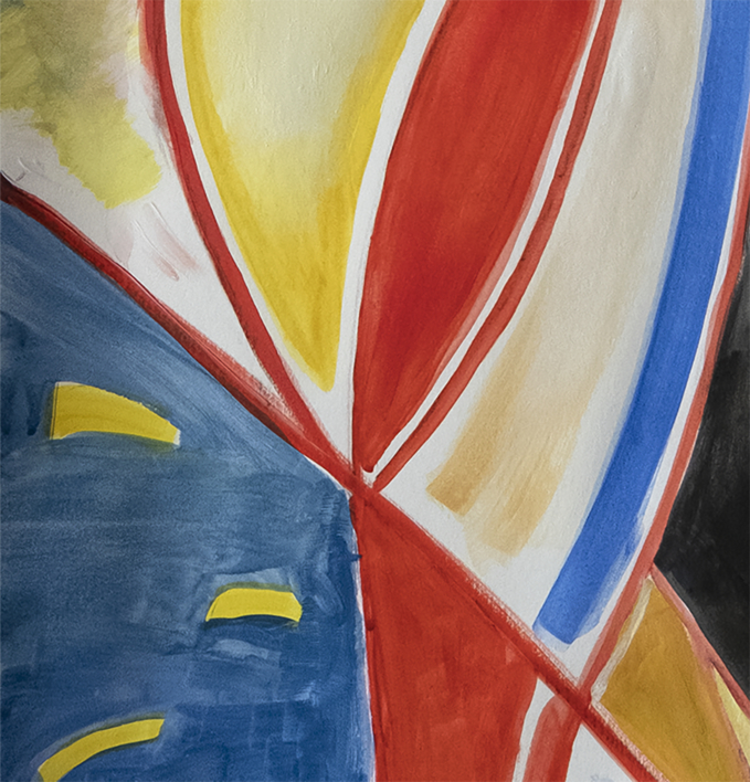 Chica, formas abstractas | Pintura de Maciej Cieśla | Compra arte en Flecha.es