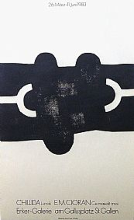 Cartel Original. Ce Maudit Moi |Dibujo de Eduardo Chillida | Compra arte en Flecha.es