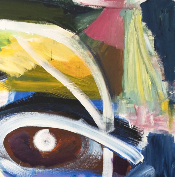 Retrato, inspiración del arte primitivo - abstracción | Pintura de Maciej Cieśla | Compra arte en Flecha.es