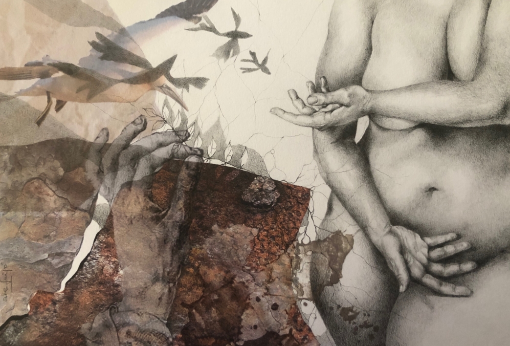 Mixtura de cuerpos II |Collage de Ale Feijó | Compra arte en Flecha.es