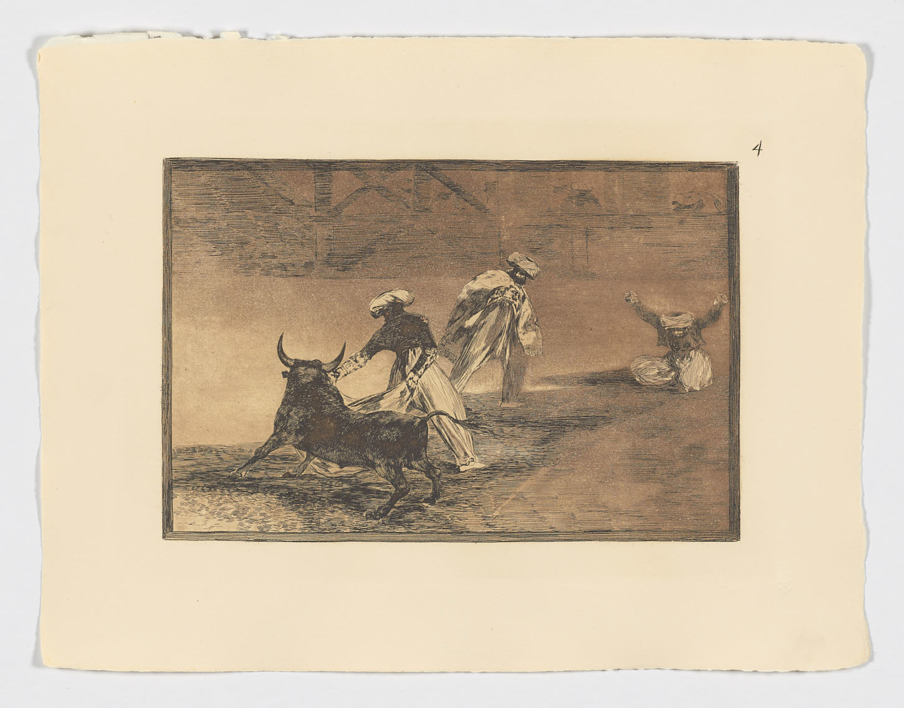 La Tauromaquia. Capean otro encerrado (Estampa 4) |Obra gráfica de Francisco de Goya y Lucientes | Compra arte en Flecha.es