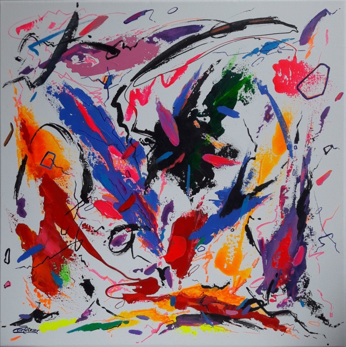 HOUGAKU  MUSIC  JAPAN - II |Pintura de Valeriano Cortázar | Compra arte en Flecha.es