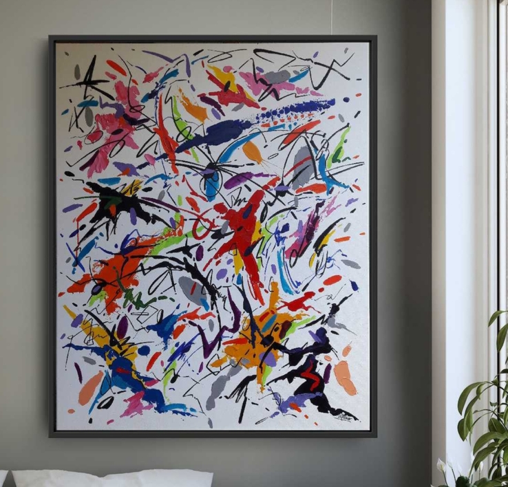 HOUGAKU  MUSIC  JAPAN - I | Pintura de Valeriano Cortázar | Compra arte en Flecha.es