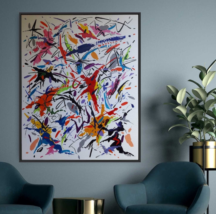 HOUGAKU  MUSIC  JAPAN - I | Pintura de Valeriano Cortázar | Compra arte en Flecha.es