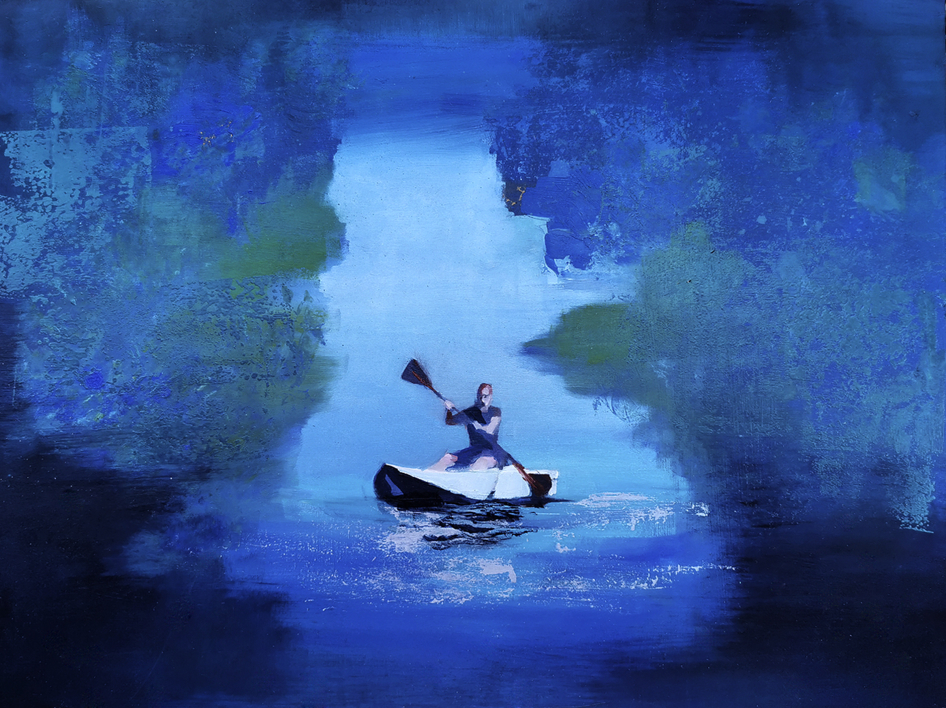 Kayak |Pintura de Carmen Montero | Compra arte en Flecha.es