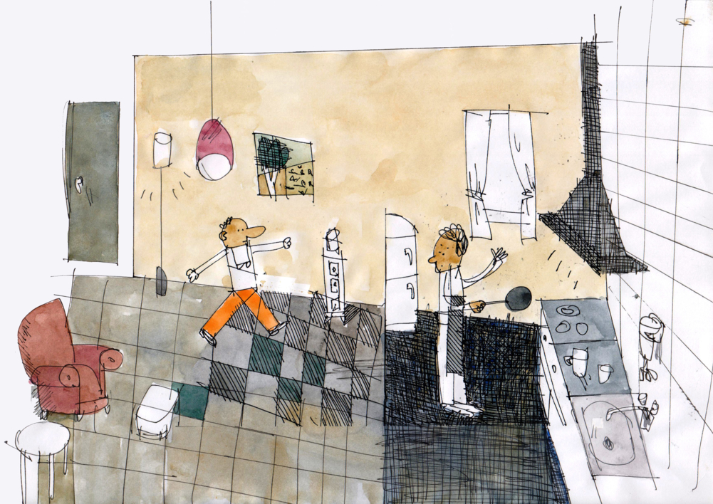 Chez nous |Collage de Eugenio Vega | Compra arte en Flecha.es