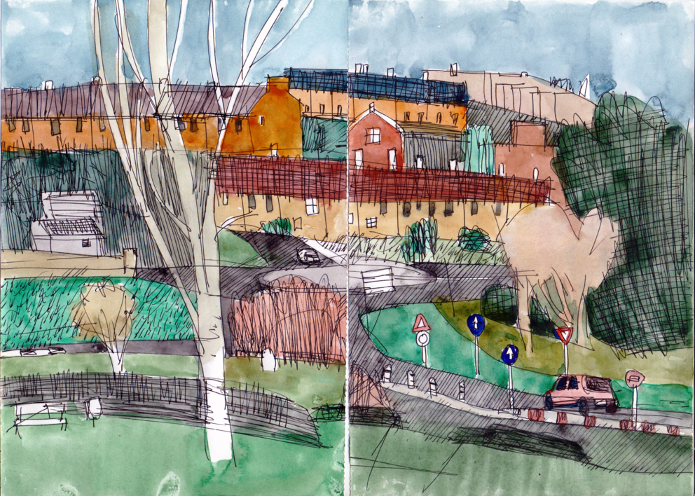 Renault Clio, Aravaca |Collage de Eugenio Vega | Compra arte en Flecha.es