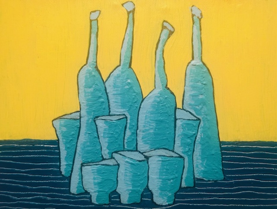 Serie Bodegones Mini POP  nº 12 |Pintura de Mercedes Azofra | Compra arte en Flecha.es