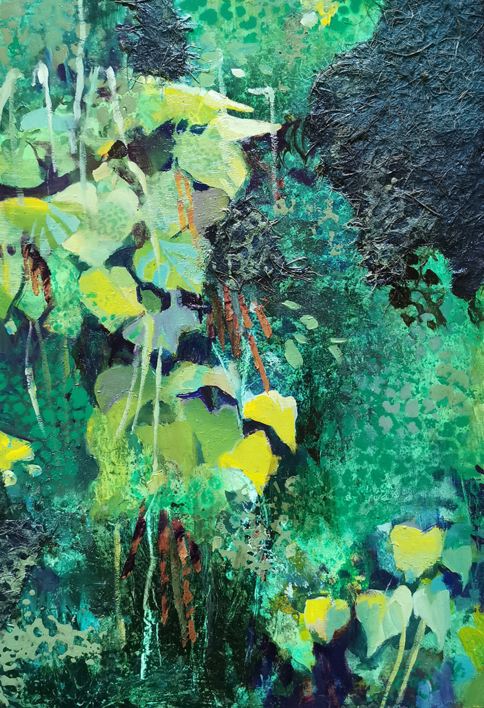 Enredaderas |Collage de Carmen Montero | Compra arte en Flecha.es