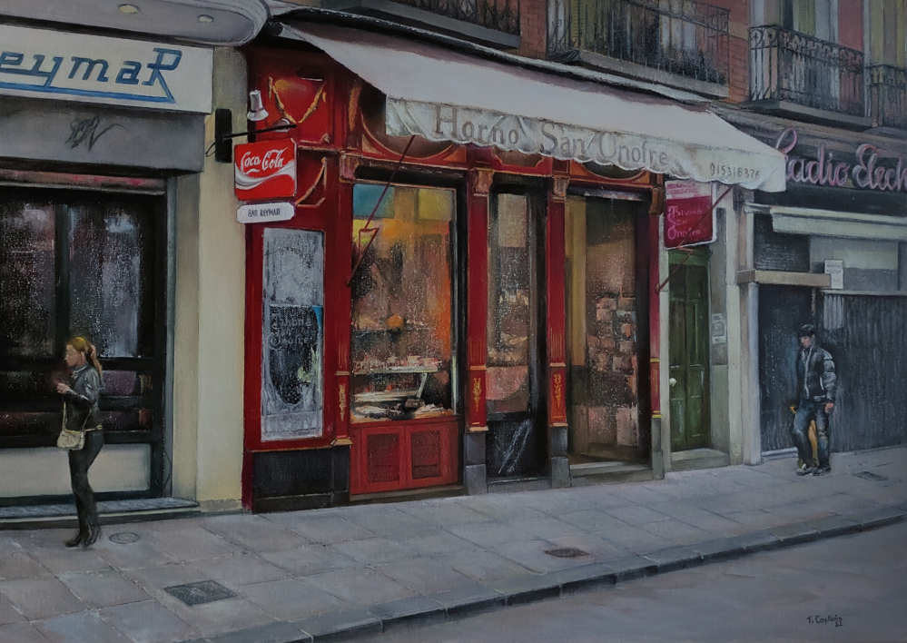Horno San Onofre-Cl. Hortaleza. Madrid |Pintura de TOMAS CASTAÑO | Compra arte en Flecha.es