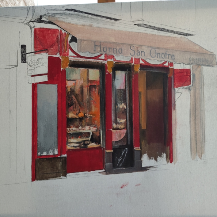 Horno San Onofre-Cl. Hortaleza. Madrid | Pintura de TOMAS CASTAÑO | Compra arte en Flecha.es