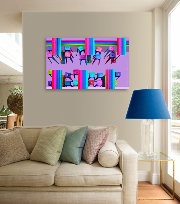 Composición 520, Serie Ausencia, "Ausente del bar" | Digital de Christopher Cristóbal Newberry | Compra arte en Flecha.es