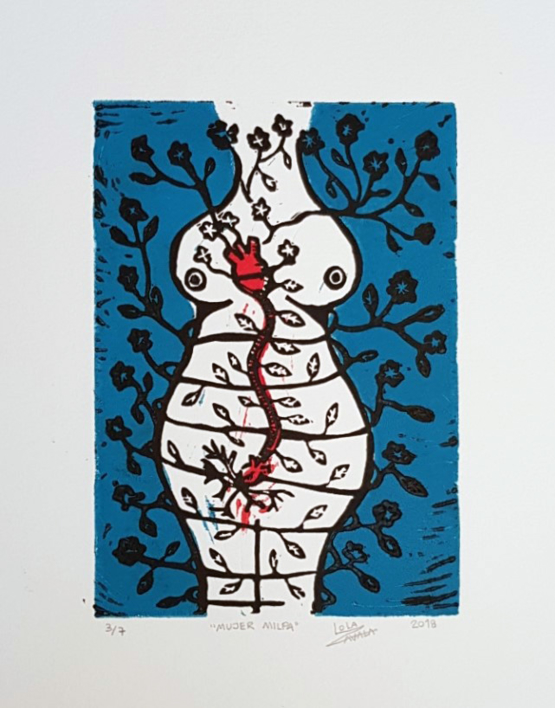 Mujer milpa |Obra gráfica de Lola Zavala | Compra arte en Flecha.es