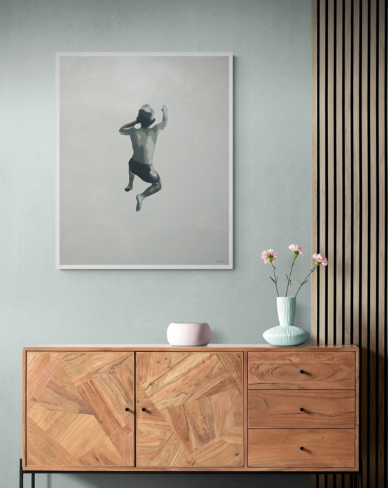 ¡Allá voy! | Pintura de Daniel Gibert | Compra arte en Flecha.es