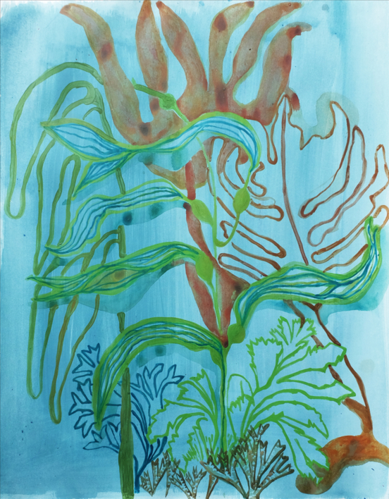 Bosque marino # 2 |Pintura de Lisa | Compra arte en Flecha.es