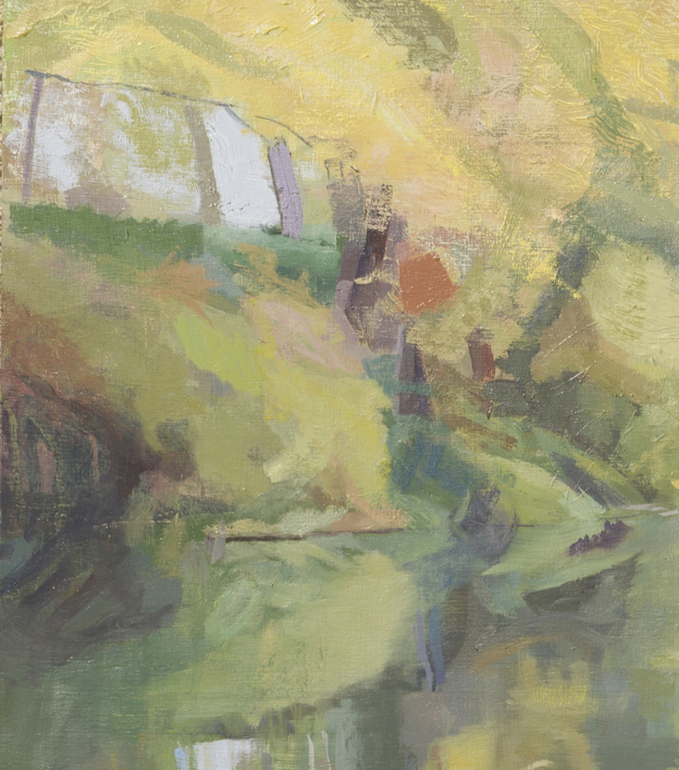 Otoño, el Duero en Vegamerina | Pintura de Ignacio Mateos | Compra arte en Flecha.es