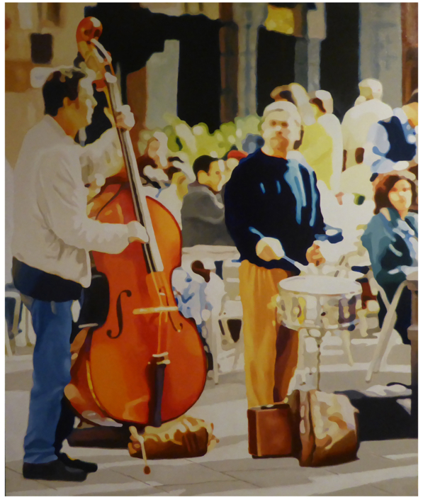músicos barcelona, 1 |Pintura de Jose Belloso | Compra arte en Flecha.es
